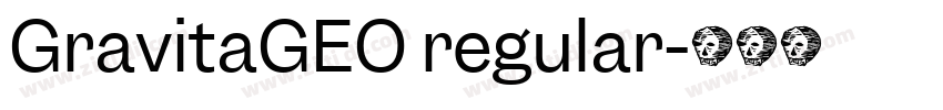 GravitaGEO regular字体转换